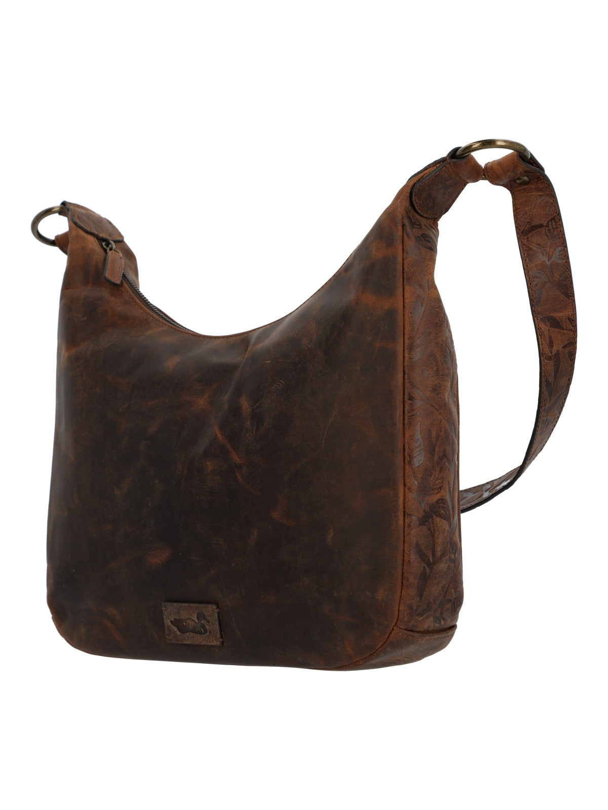 Cartera Para Mujer Cuero Oh Flowry Hobo Marrón Rockford Marrón