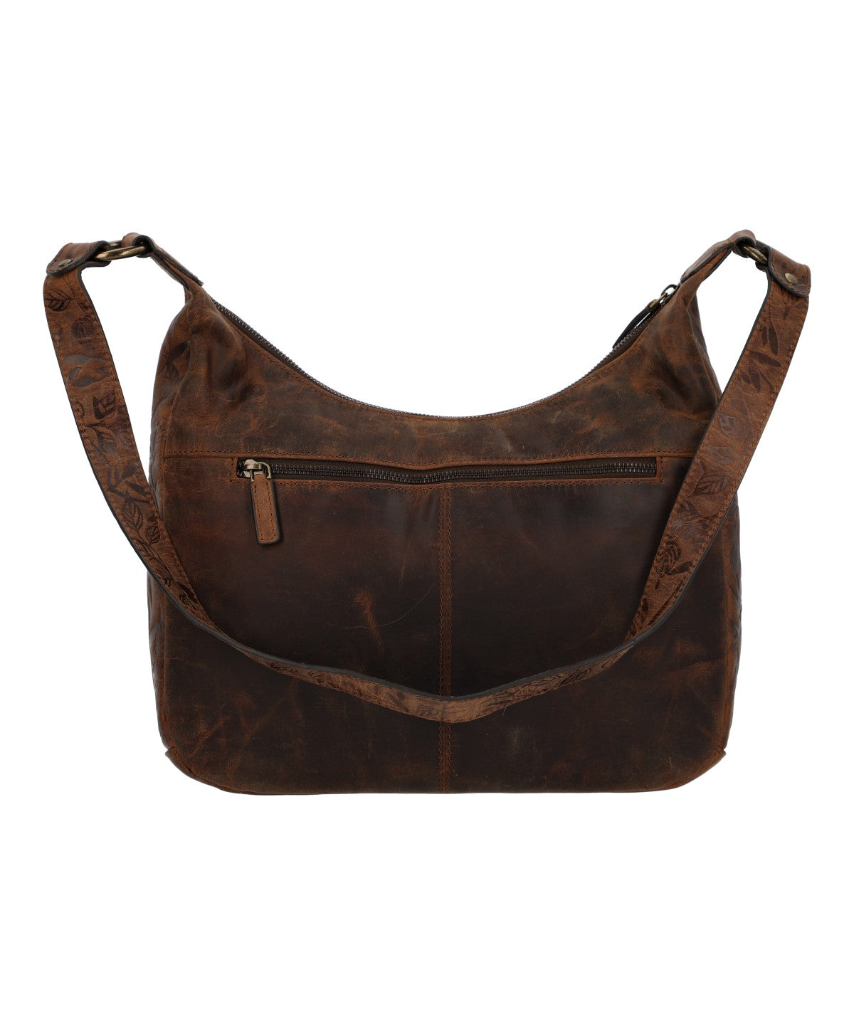 Cartera Para Mujer Cuero Oh Flowry Hobo Marrón Rockford Marrón