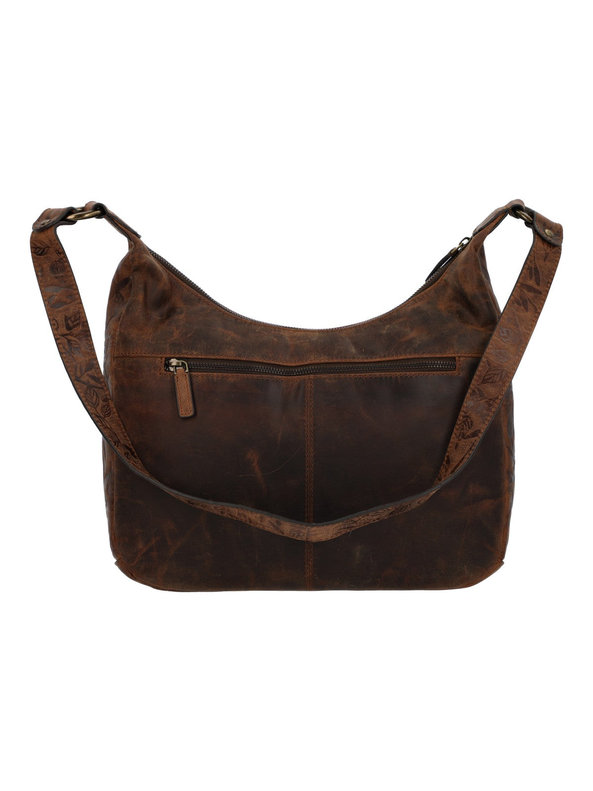 Cartera Para Mujer Cuero Oh Flowry Hobo Marrón Rockford Marrón