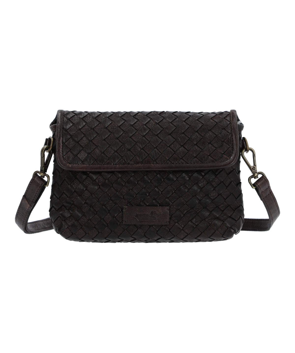 Cartera Para Mujer Cuero Ws Braided Cross Marrón Rockford Marrón