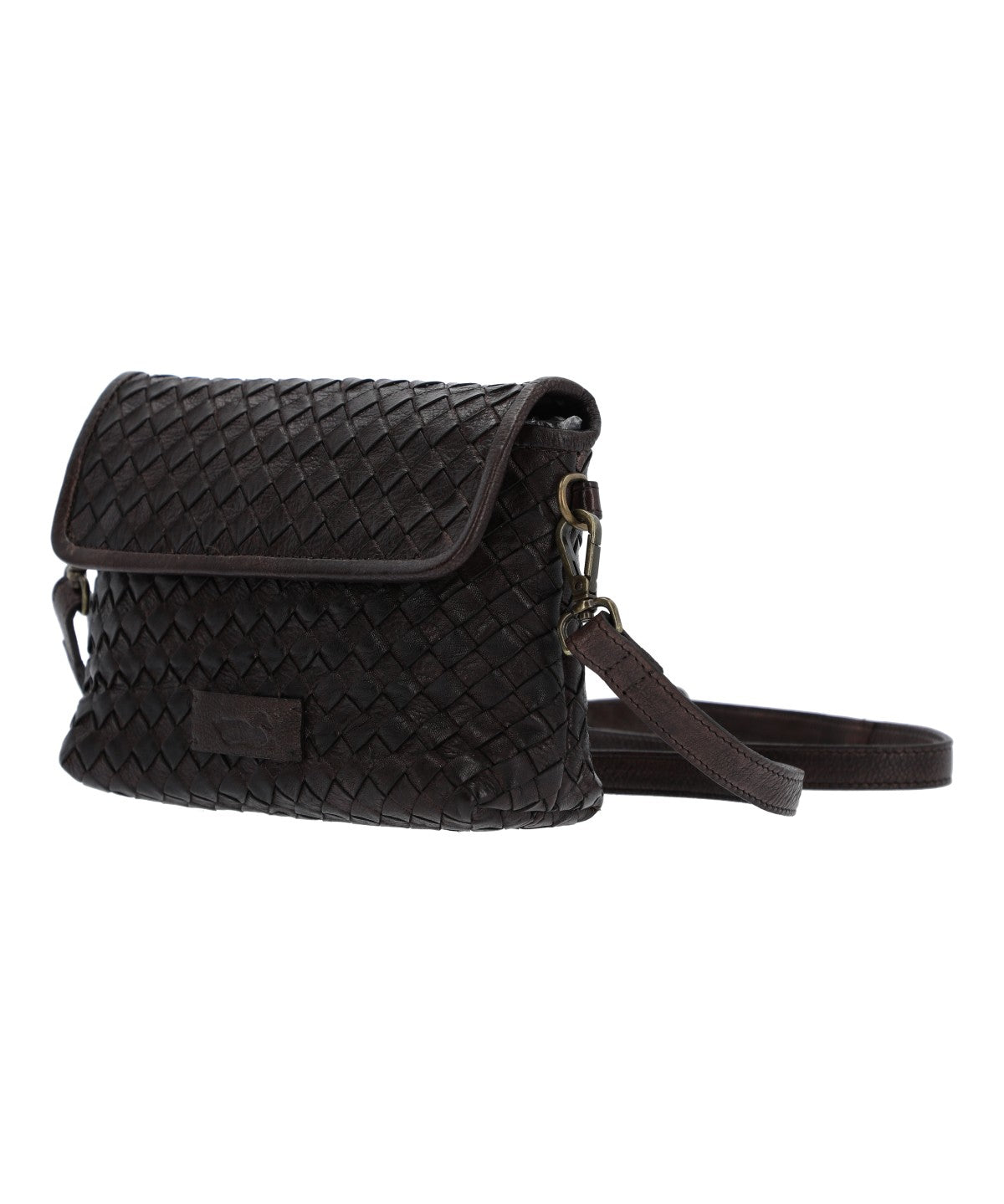 Cartera Para Mujer Cuero Ws Braided Cross Marrón Rockford Marrón