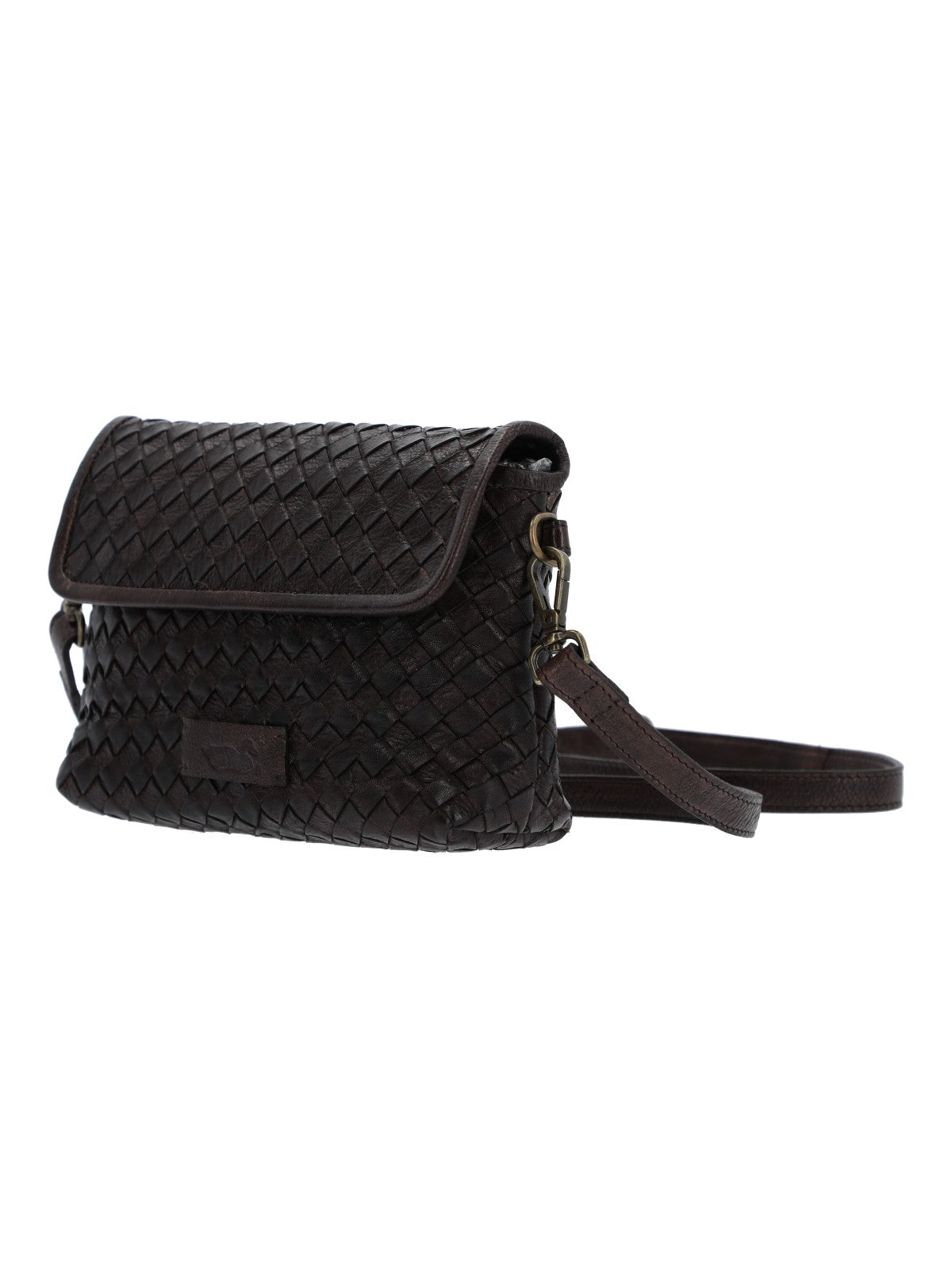 Cartera Para Mujer Cuero Ws Braided Cross Marrón Rockford Marrón