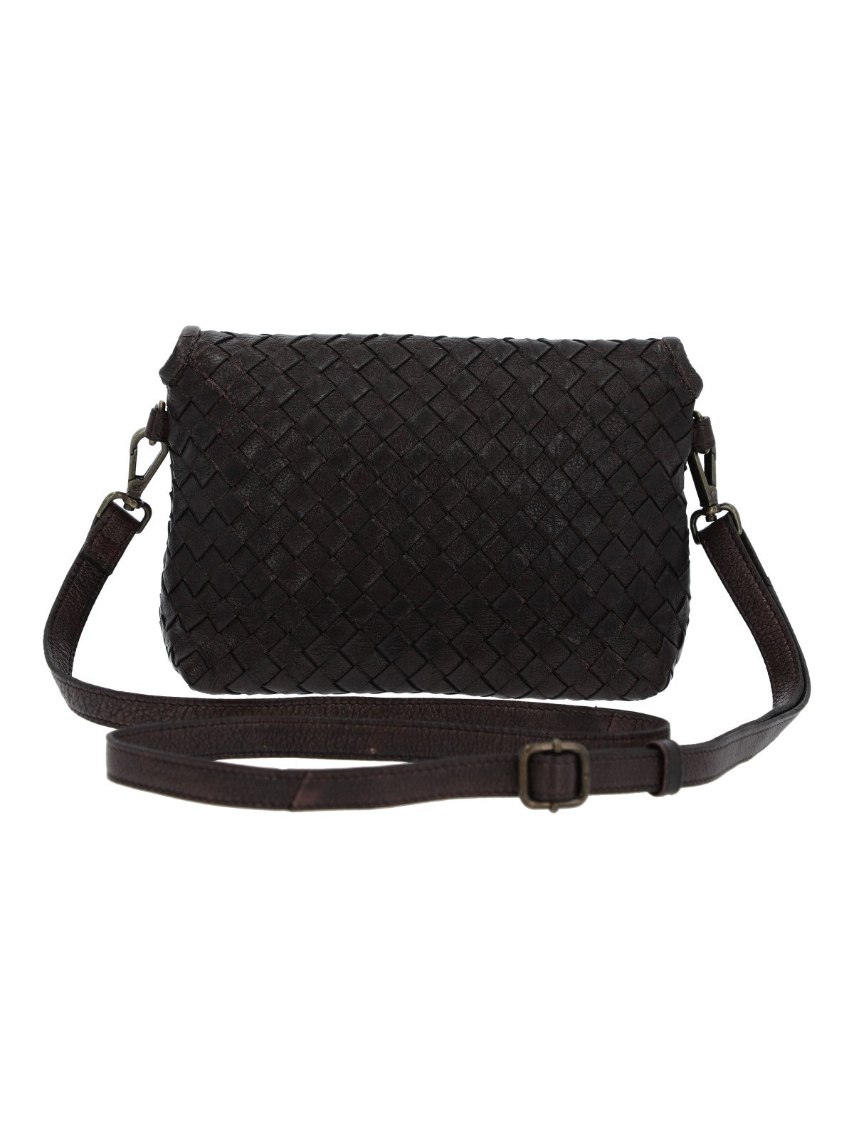 Cartera Para Mujer Cuero Ws Braided Cross Marrón Rockford Marrón