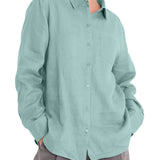 Blusa Lino Orgánico Mujer Lirio Rockford