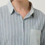 Blusa Lino Orgánico Mujer Lines Rockford