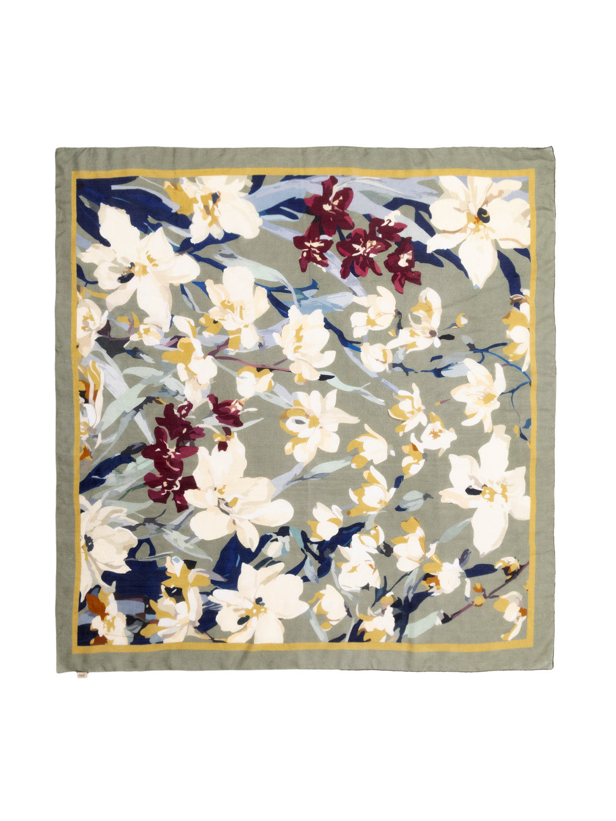 Pañuelo Para Mujer Seda Rkf Silk Flora Scarf Multicolor Rockford Multicolor