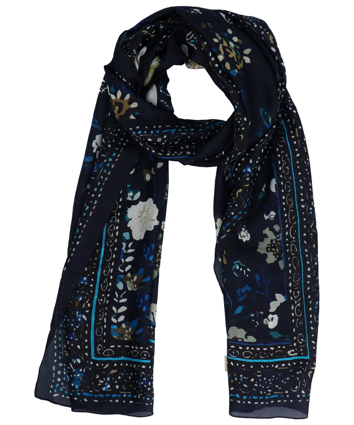 Pañuelo Para Mujer Seda Rkf Silk Laura Scarf Azul Rockford Azul