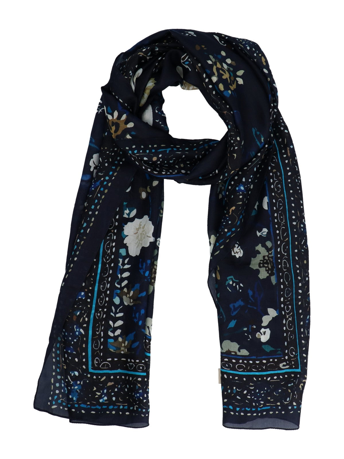 Pañuelo Para Mujer Seda Rkf Silk Laura Scarf Azul Rockford Azul