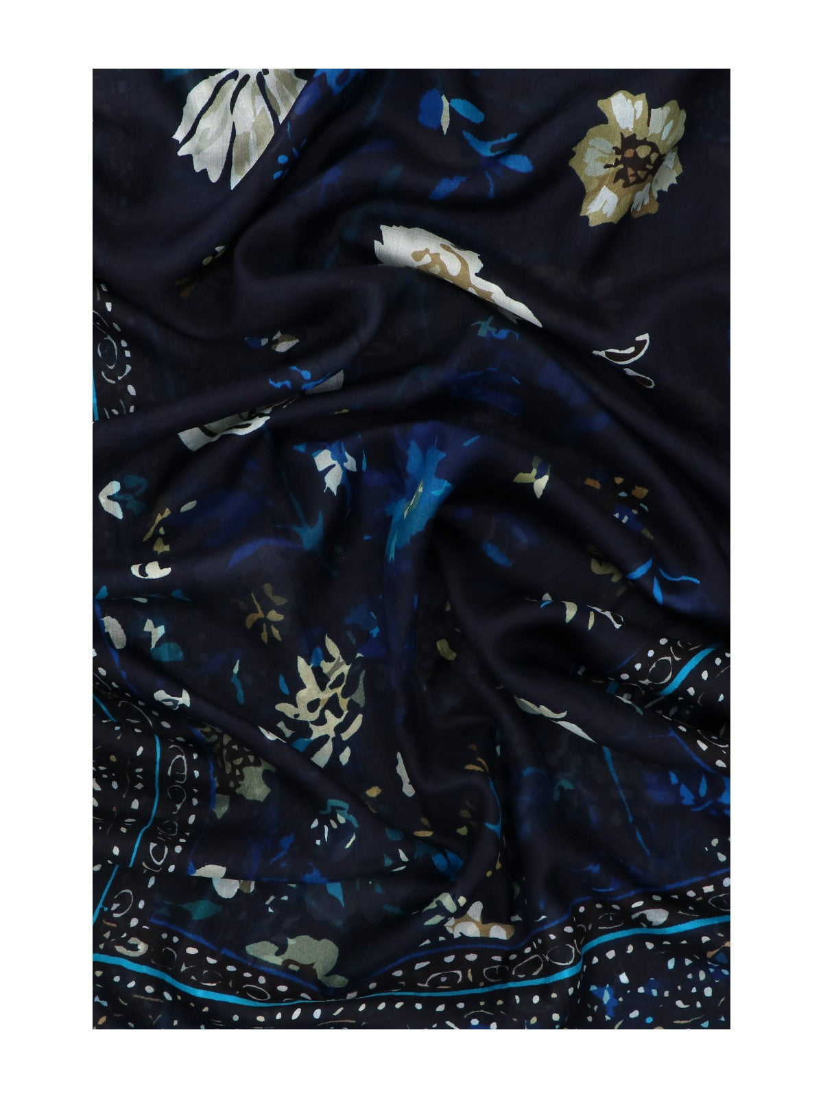 Pañuelo Para Mujer Seda Rkf Silk Laura Scarf Azul Rockford Azul