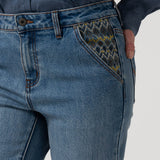 Jeans Algodón Mujer Fitz Rockford