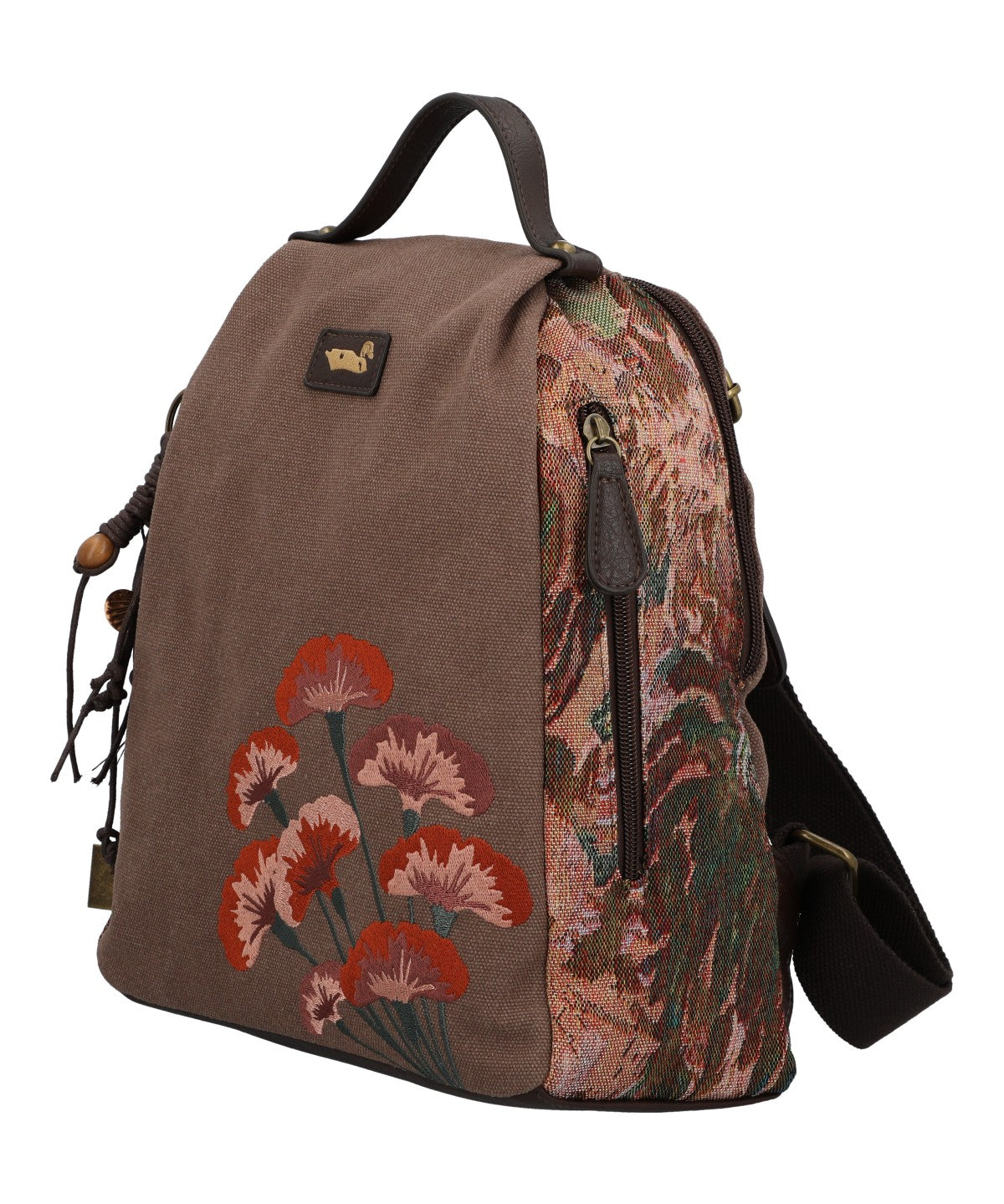 Mochila Para Mujer Textil Joint Back Marrón Rockford Marrón