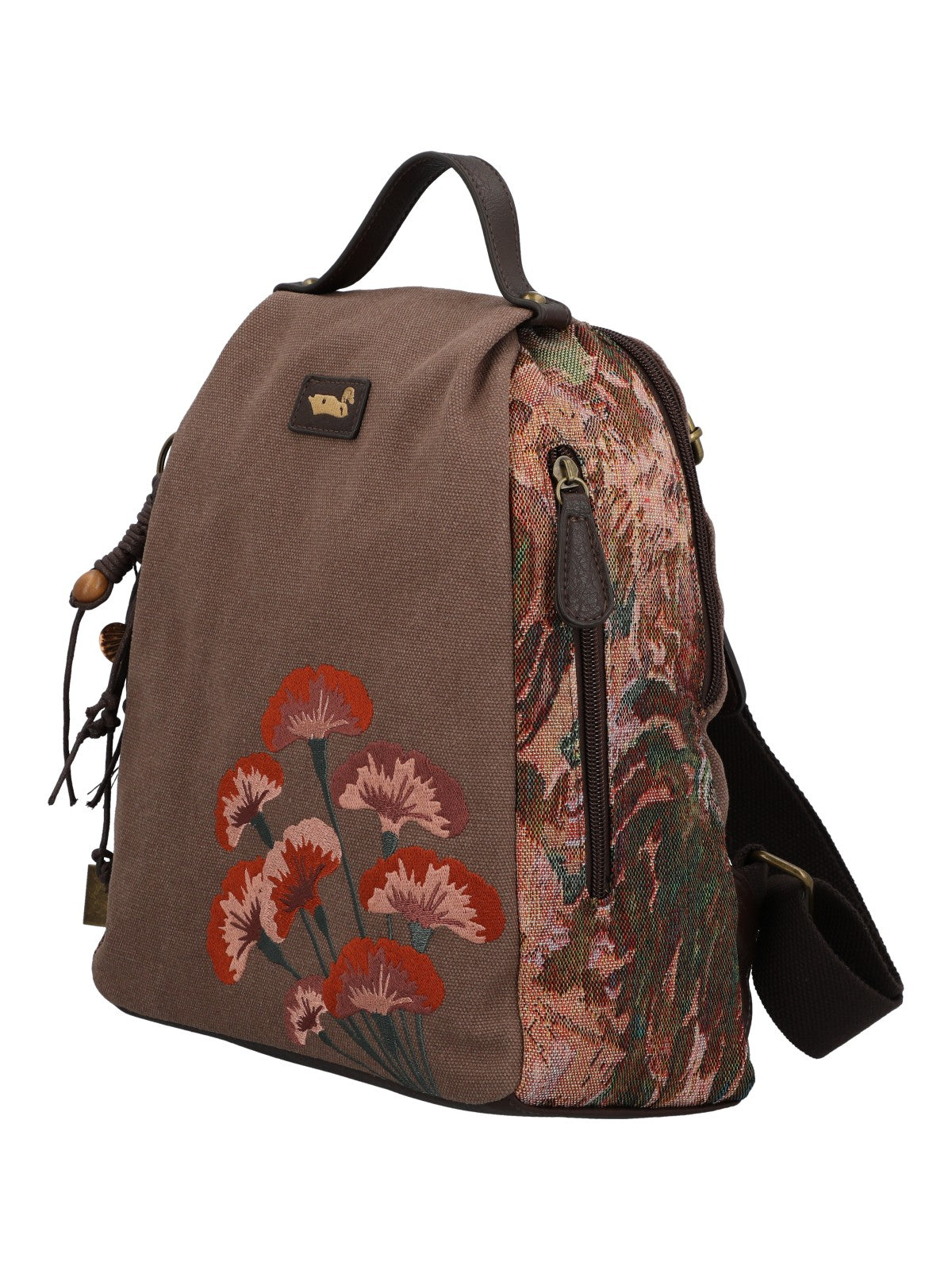Mochila Para Mujer Textil Joint Back Marrón Rockford Marrón