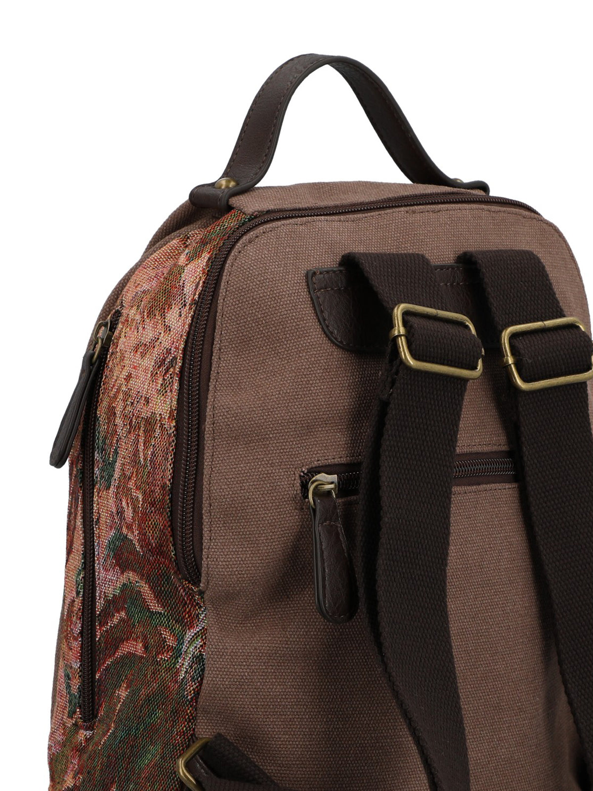 Mochila Para Mujer Textil Joint Back Marrón Rockford Marrón
