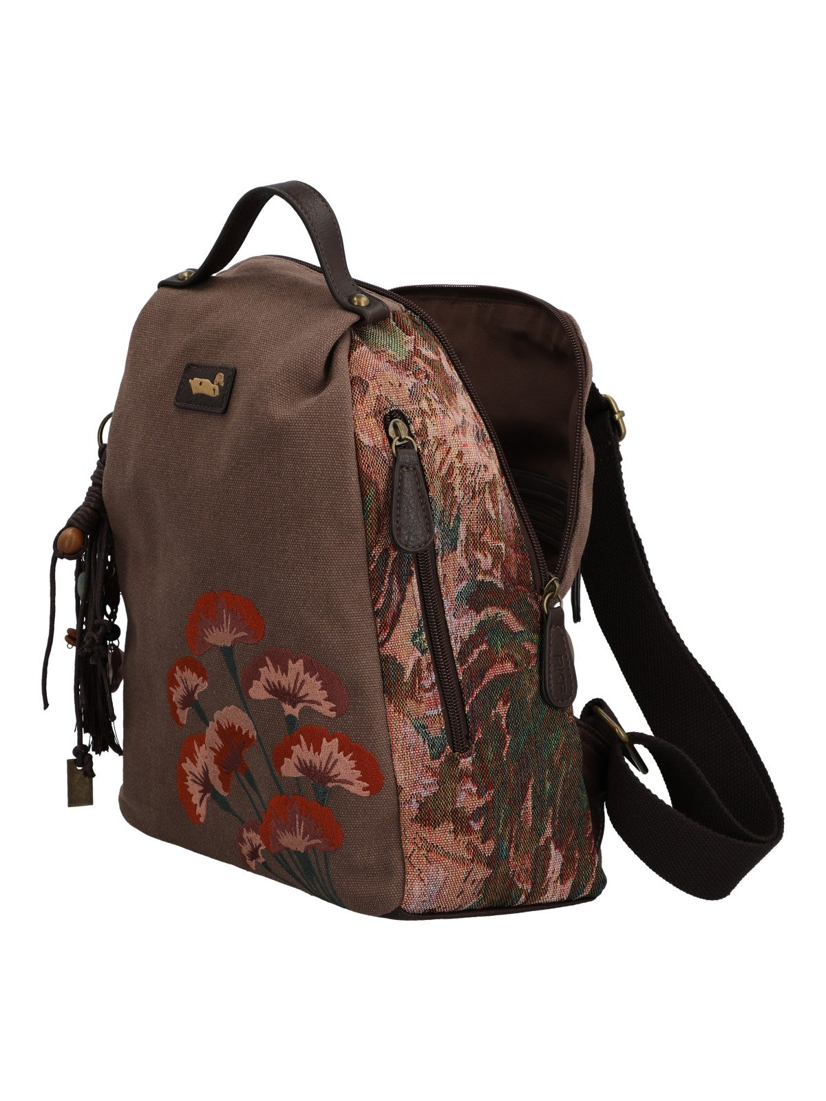 Mochila Para Mujer Textil Joint Back Marrón Rockford Marrón