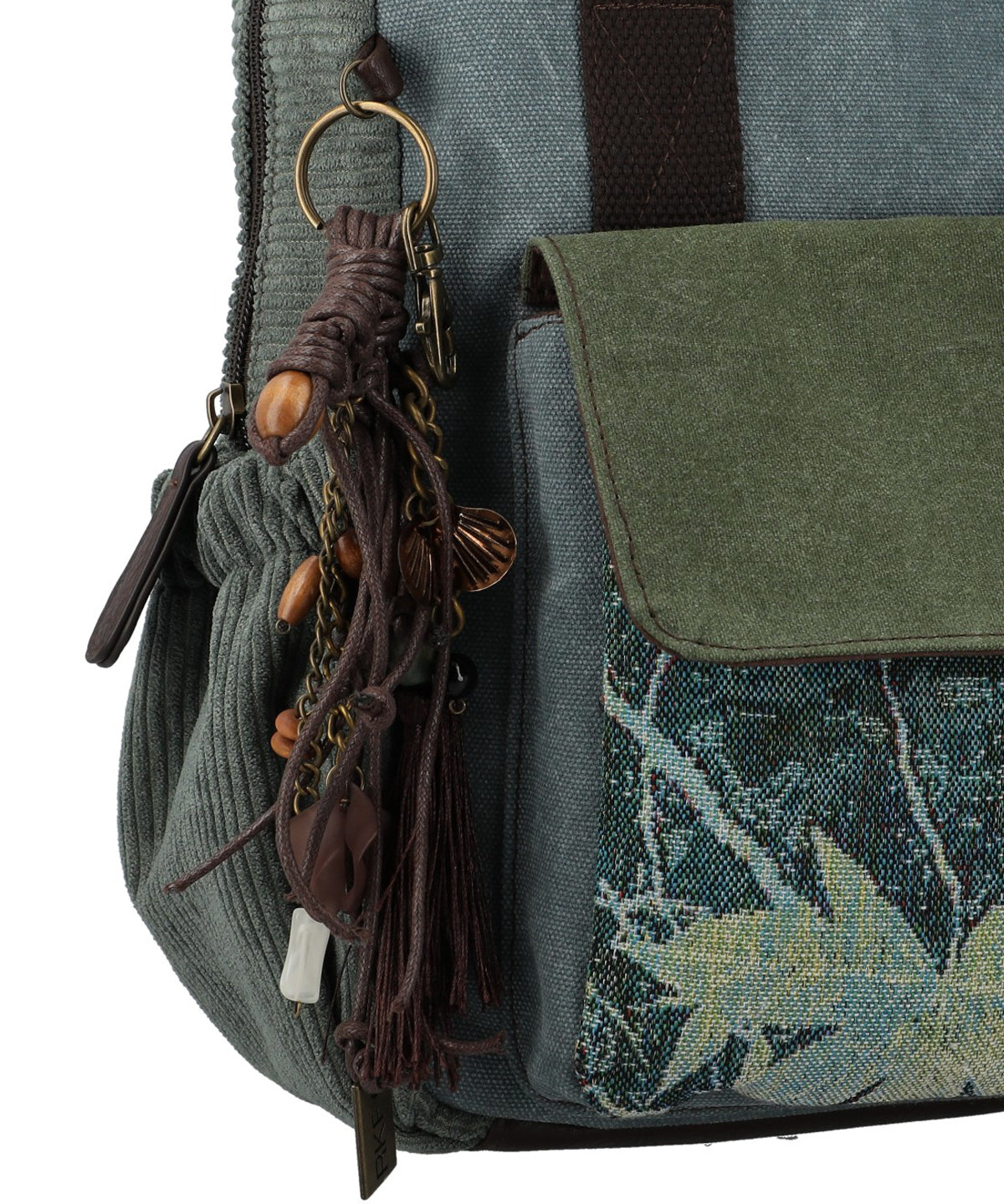 Mochila Para Mujer Textil Kawes Back Verde Rockford Verde