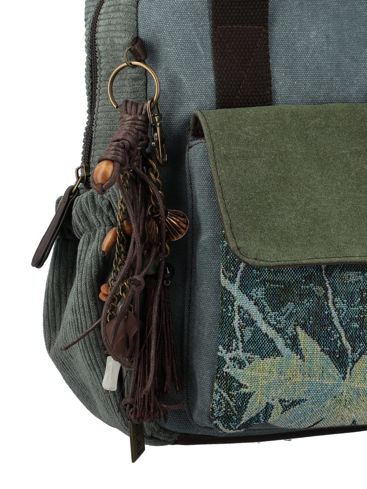 Mochila Para Mujer Textil Kawes Back Verde Rockford Verde