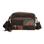 Cartera Para Mujer Textil Kaur Cross Marrón Rockford Marrón