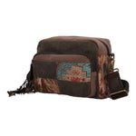 Cartera Para Mujer Textil Kaur Cross Marrón Rockford Marrón