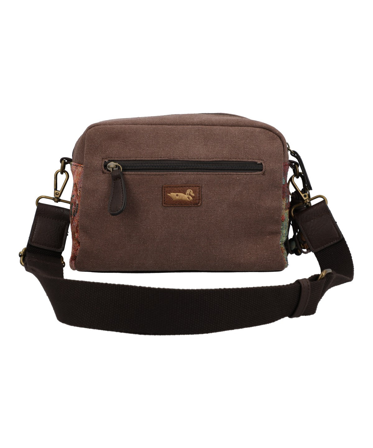 Cartera Para Mujer Textil Kaur Cross Marrón Rockford Marrón