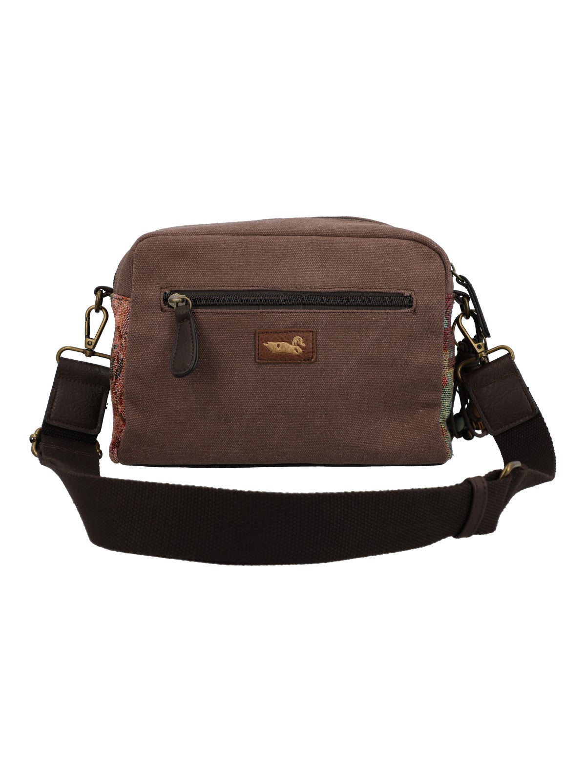 Cartera Para Mujer Textil Kaur Cross Marrón Rockford Marrón