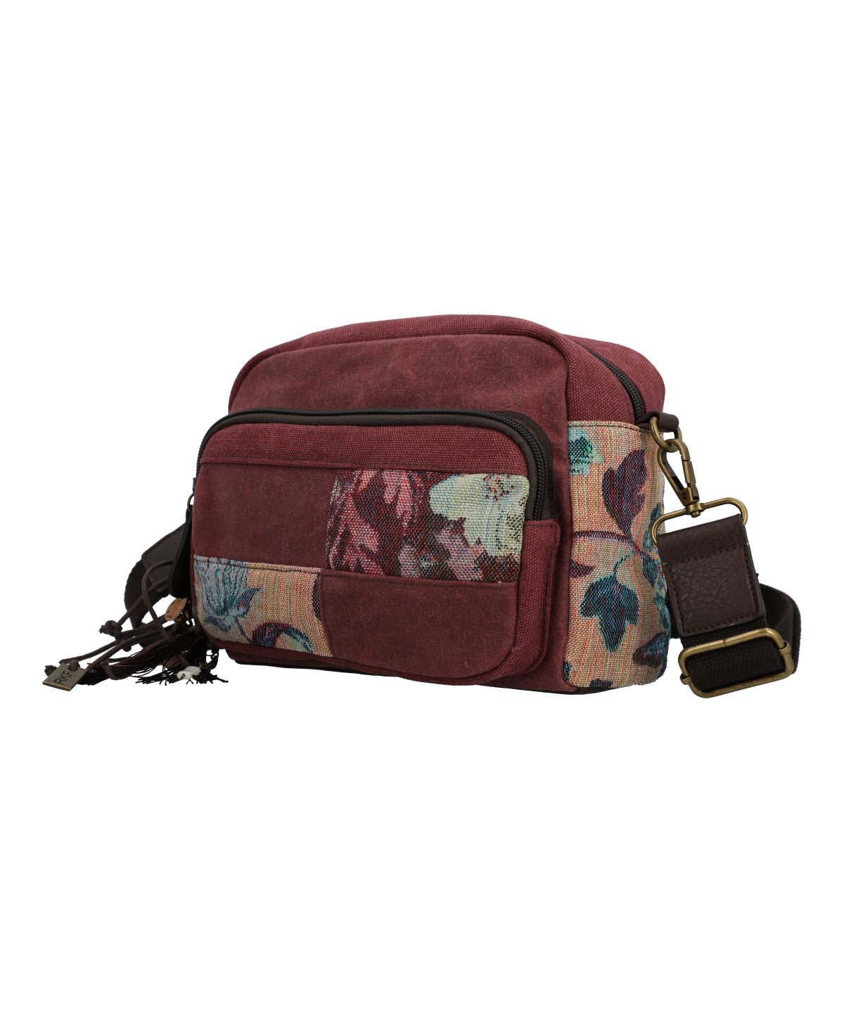 Cartera Para Mujer Textil Kaur Cross Marrón Rockford Marrón