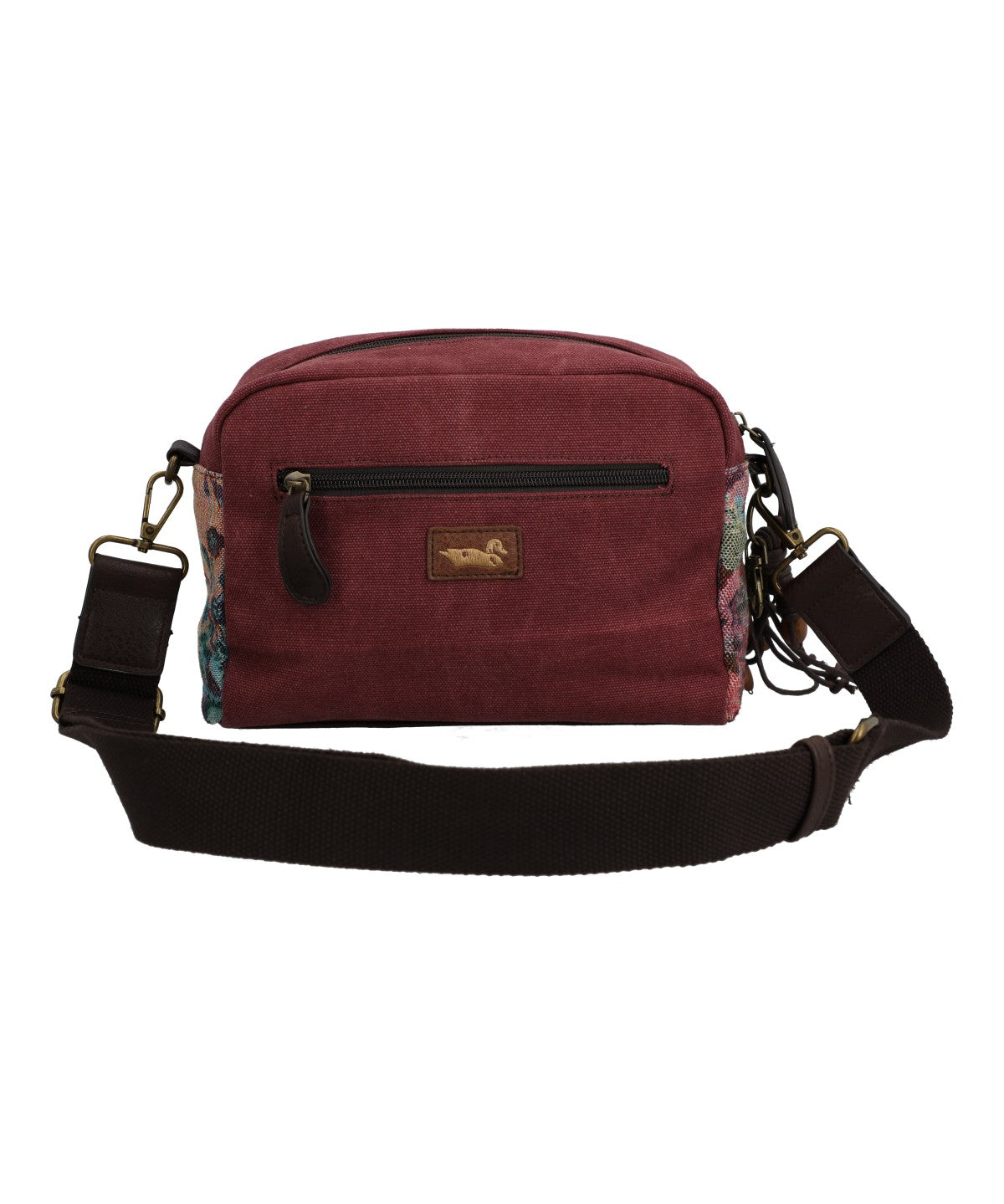 Cartera Para Mujer Textil Kaur Cross Marrón Rockford Marrón