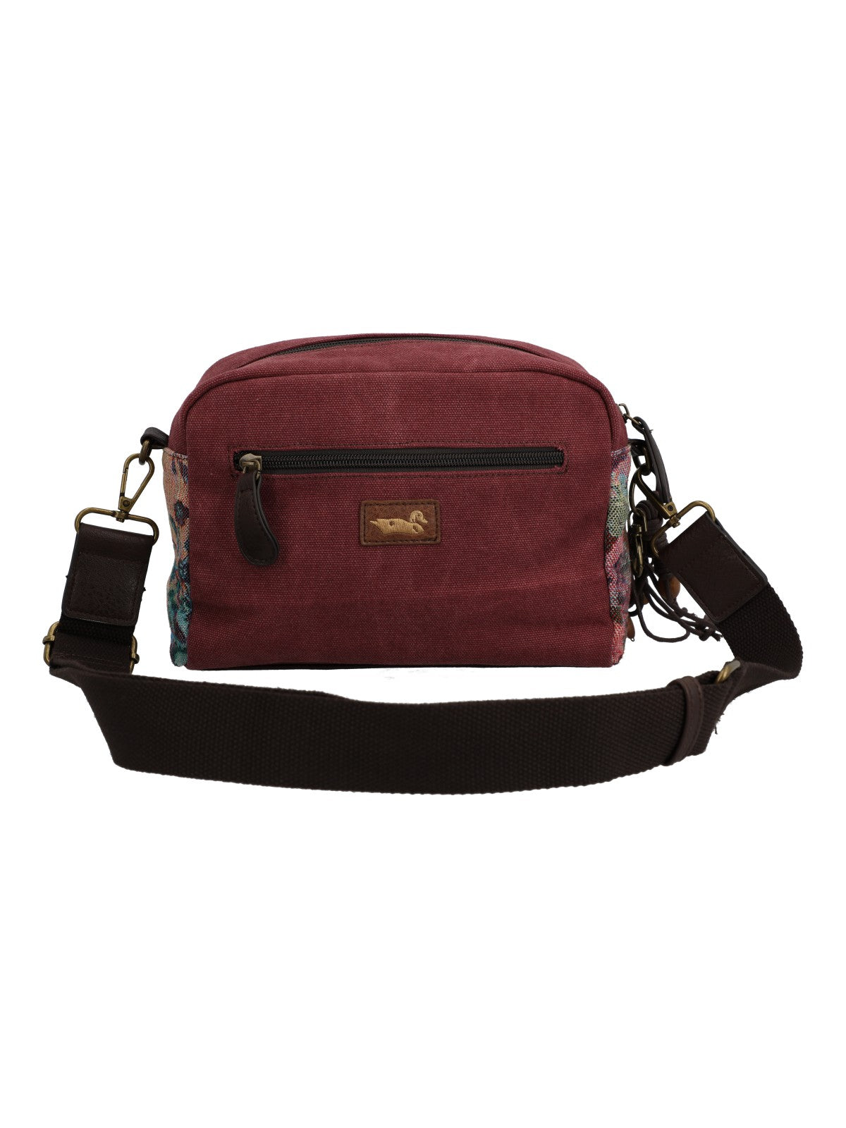 Cartera Para Mujer Textil Kaur Cross Marrón Rockford Marrón