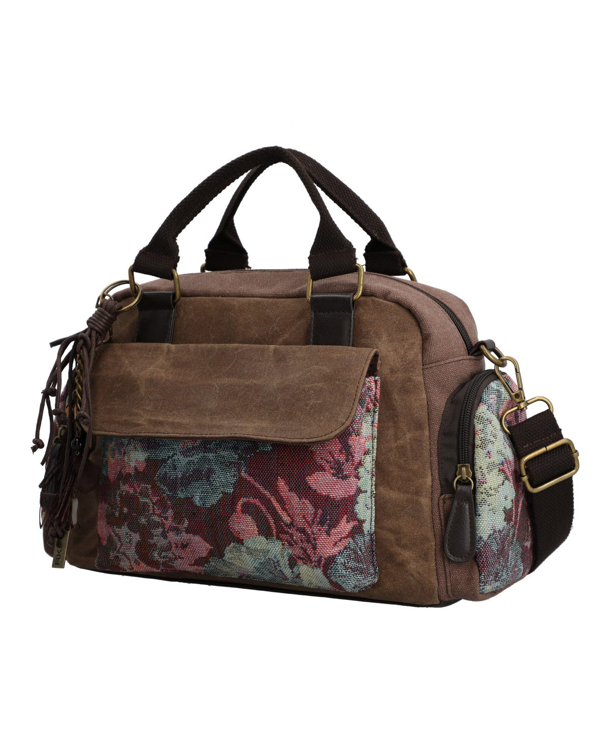 Cartera Para Mujer Textil Tzeltal Bag Marrón Rockford Marrón