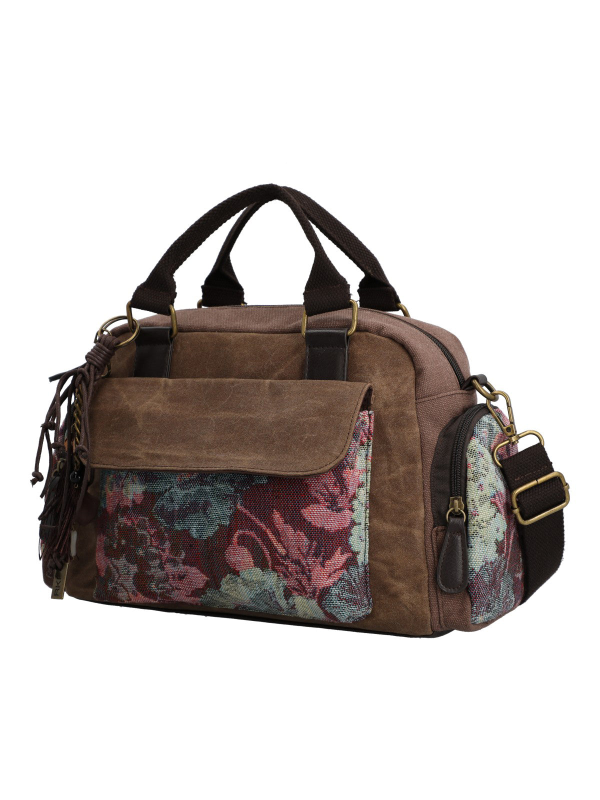 Cartera Para Mujer Textil Tzeltal Bag Marrón Rockford Marrón