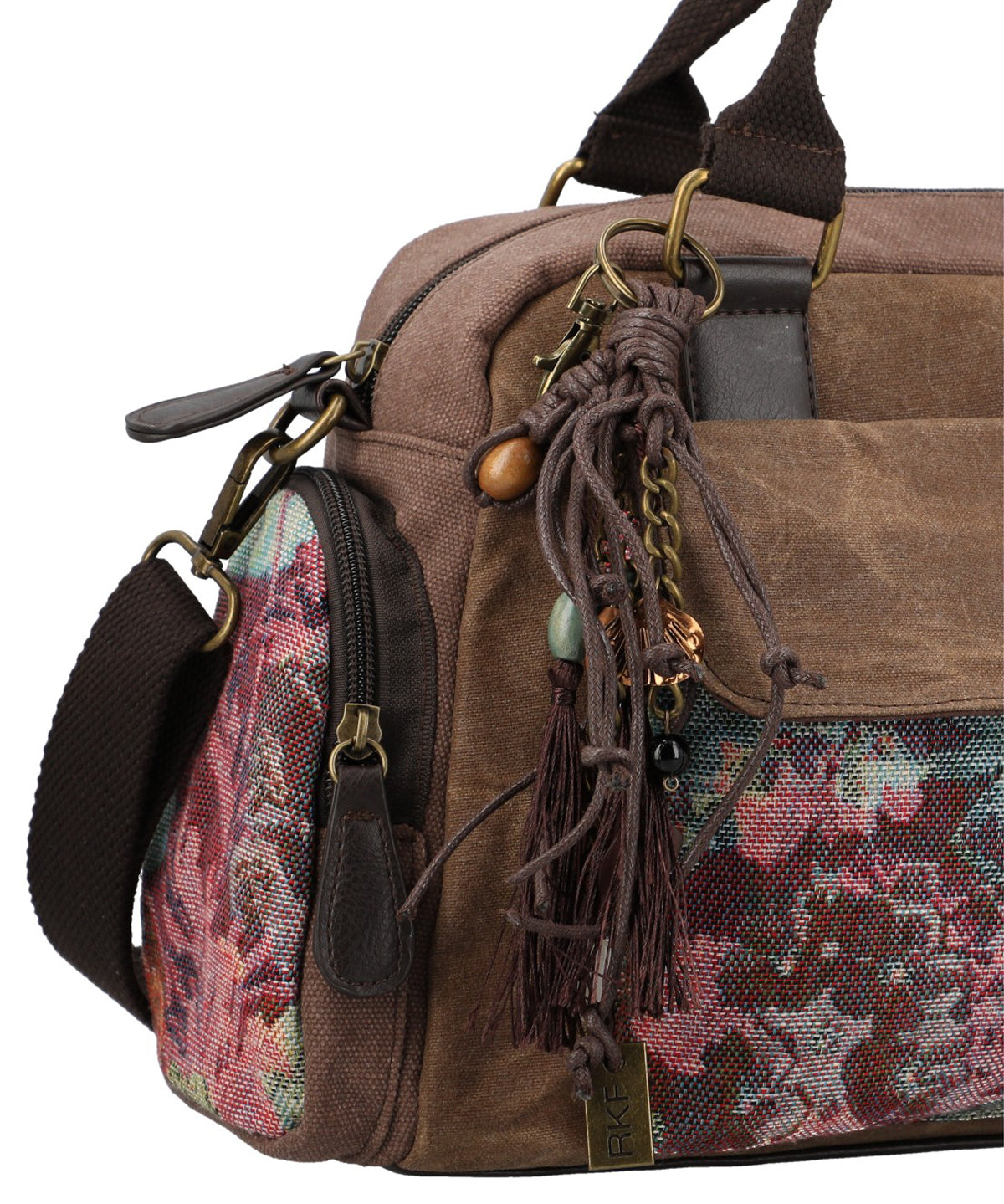 Cartera Para Mujer Textil Tzeltal Bag Marrón Rockford Marrón