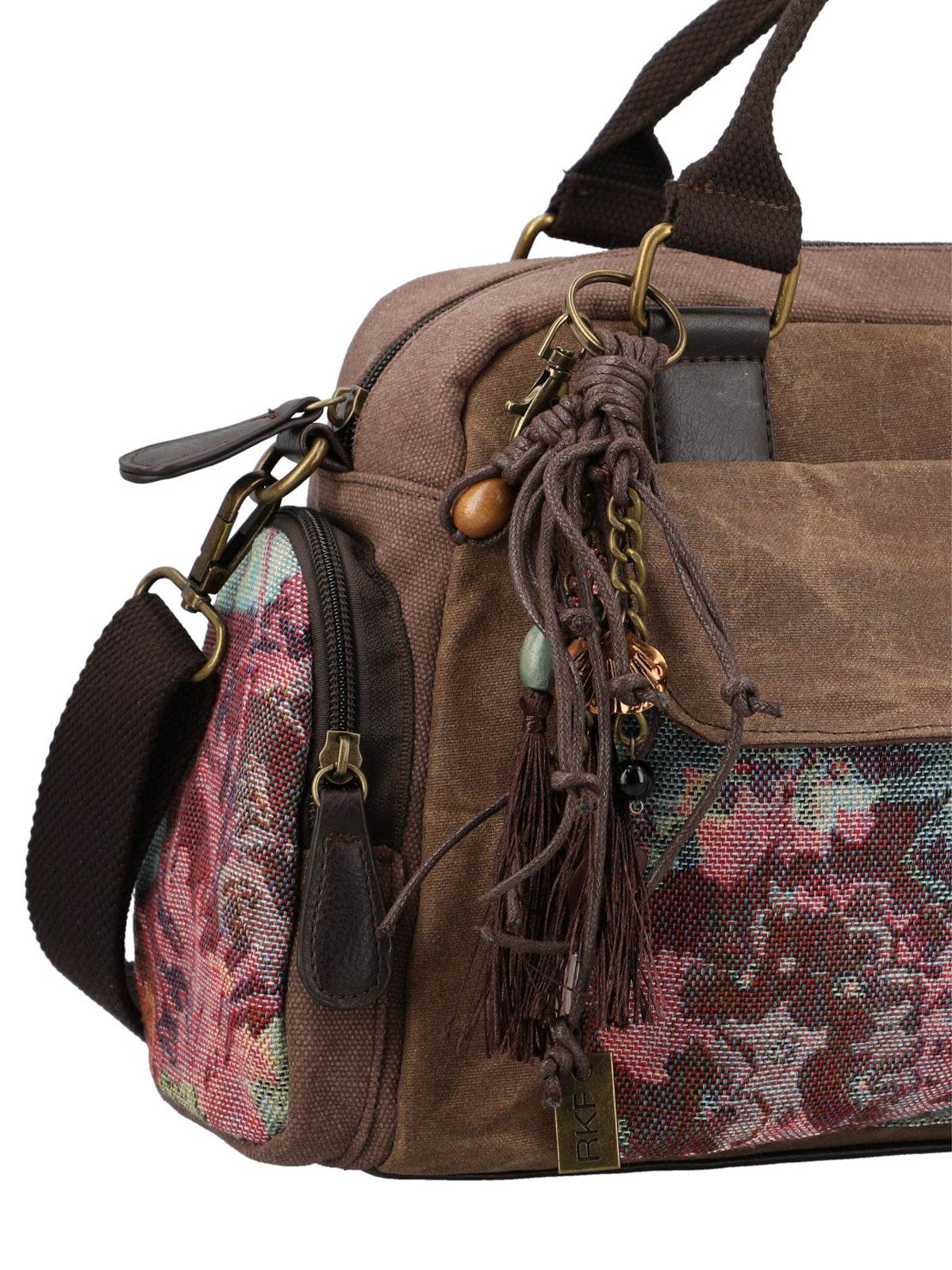 Cartera Para Mujer Textil Tzeltal Bag Marrón Rockford Marrón