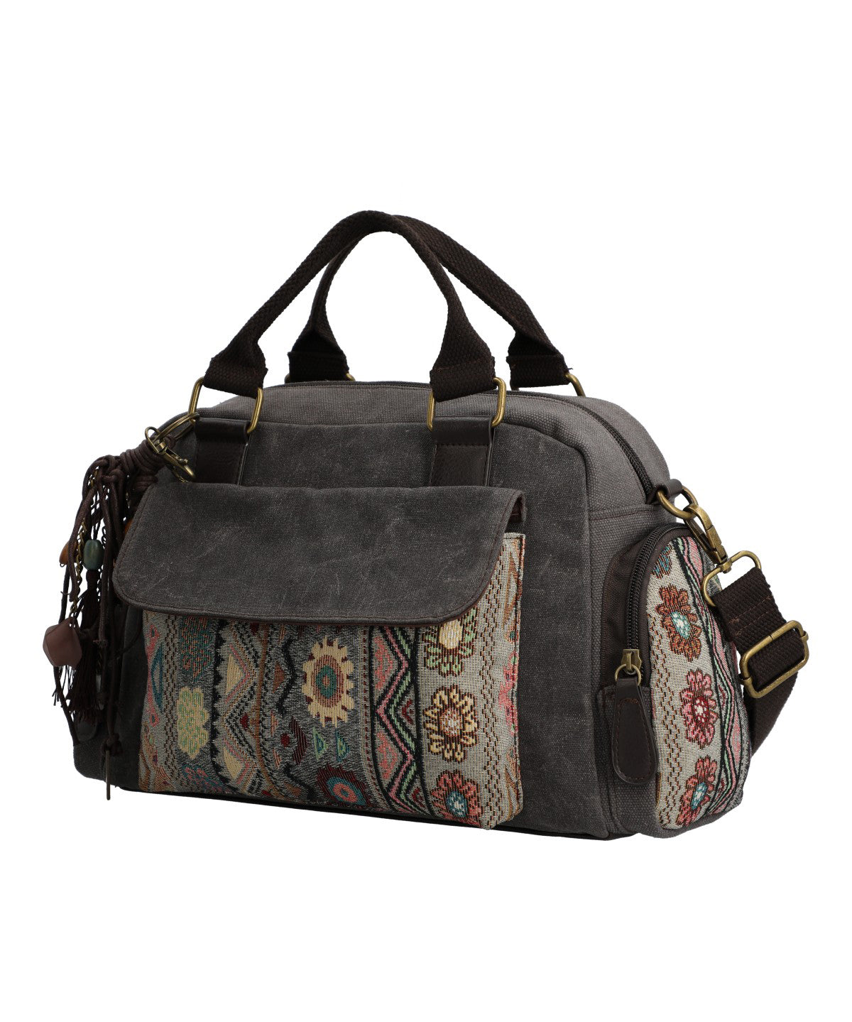 Cartera Para Mujer Papel Tzeltal Bag Gris Rockford Gris