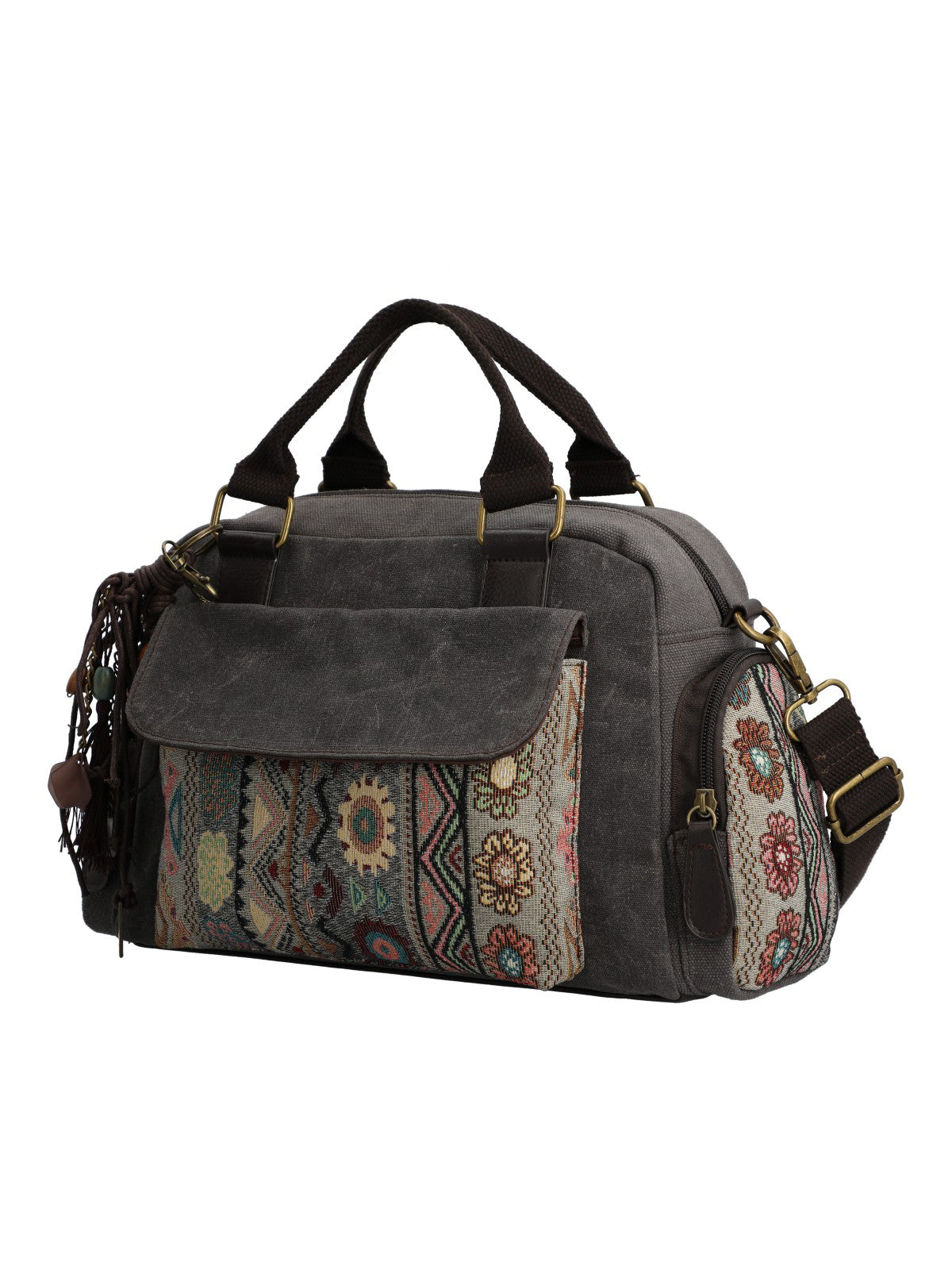 Cartera Para Mujer Papel Tzeltal Bag Gris Rockford Gris