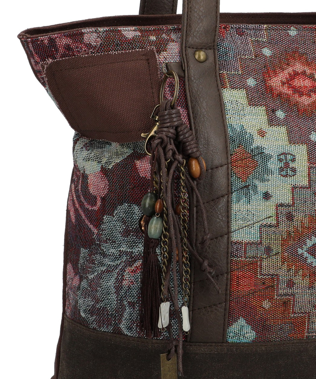 Mochila Para Mujer Textil Fauii Tote Marrón Rockford Marrón
