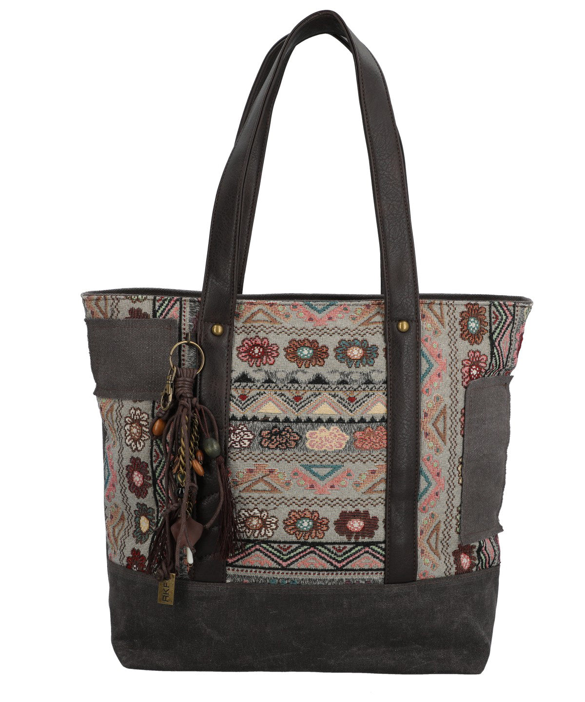 Cartera Para Mujer Textil Fauii Tote Gris Rockford Gris
