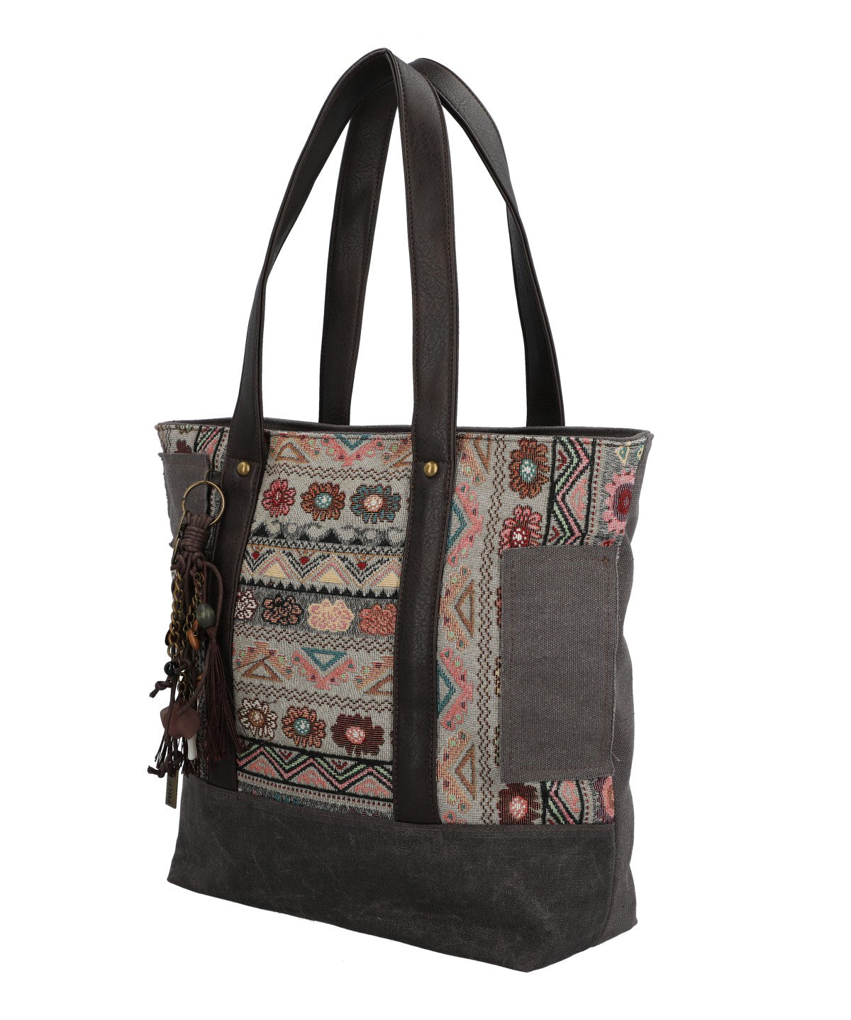 Cartera Para Mujer Textil Fauii Tote Gris Rockford Gris