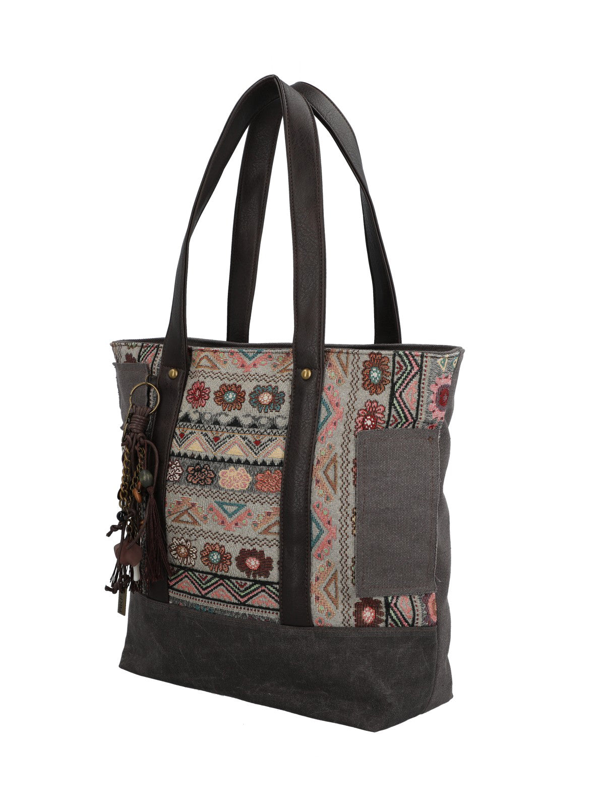 Cartera Para Mujer Textil Fauii Tote Gris Rockford Gris