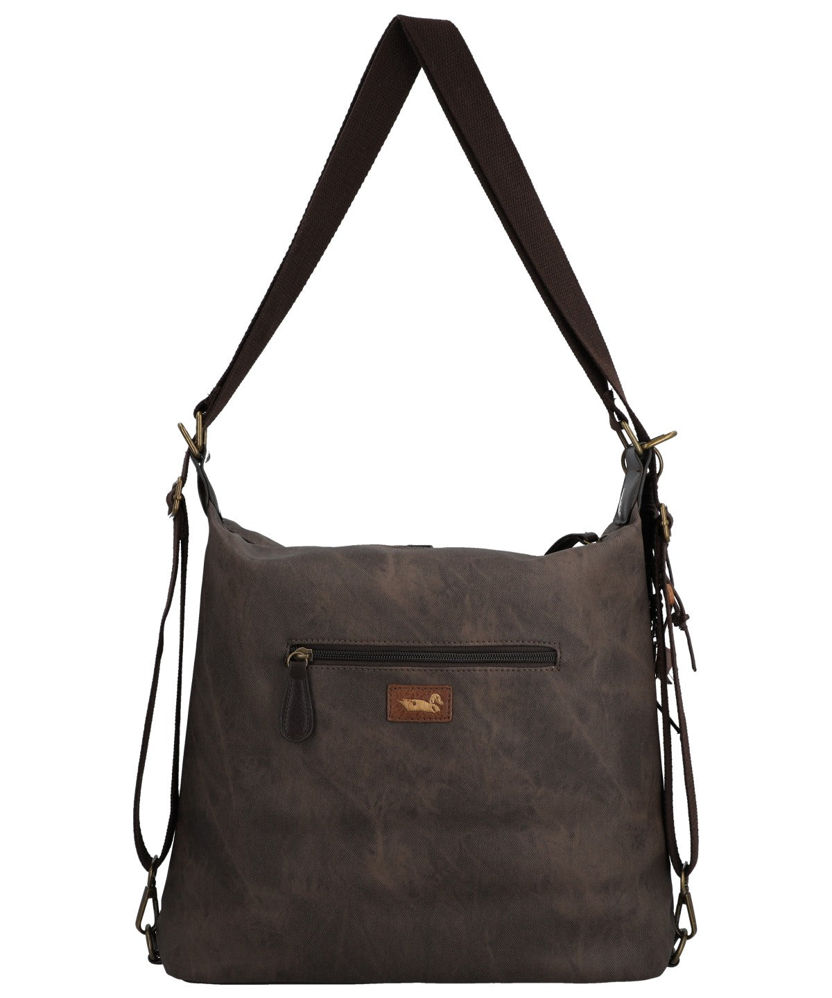 Cartera Para Mujer Textil Inti Hobo Marrón Rockford Marrón