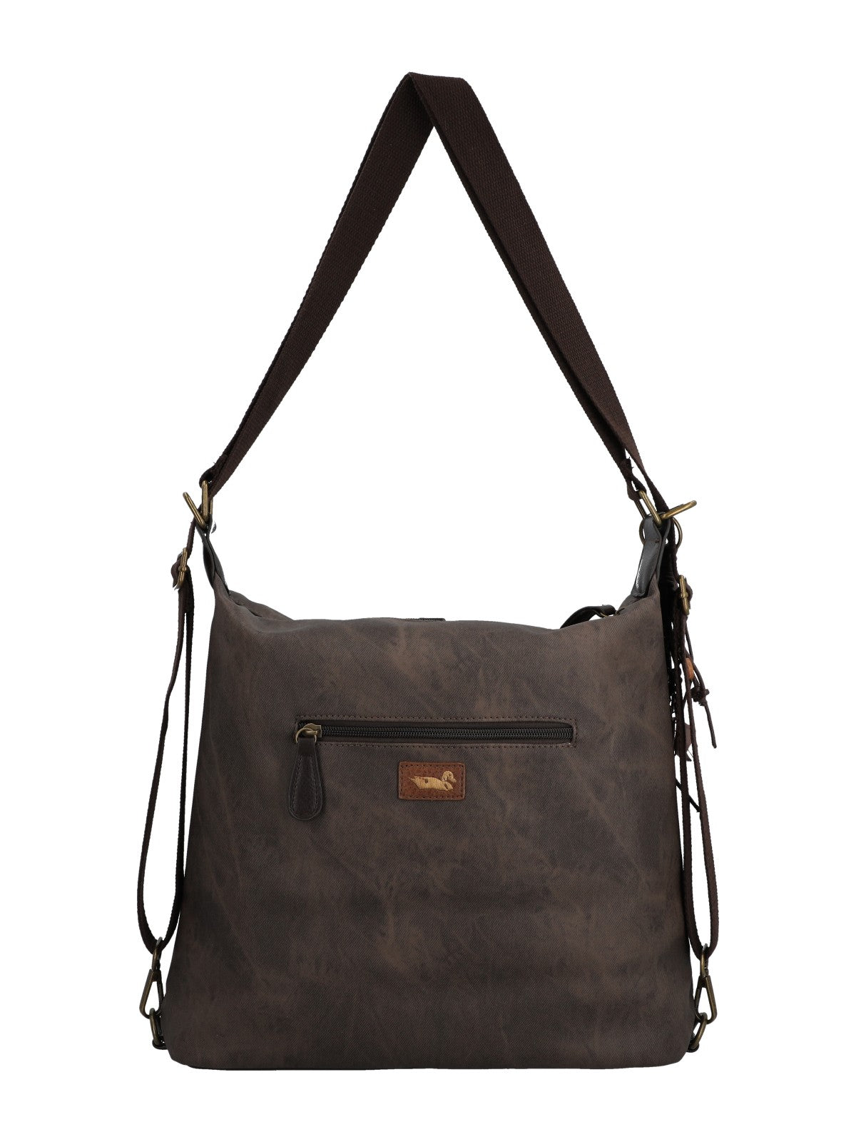 Cartera Para Mujer Textil Inti Hobo Marrón Rockford Marrón