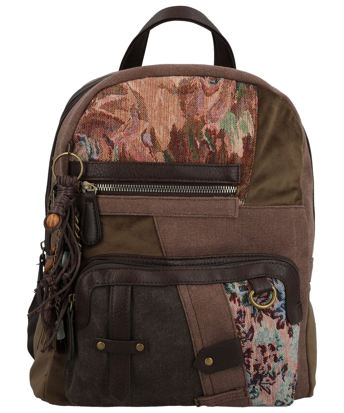 Mochila Para Mujer Textil Carmin Back Marrón Rockford Marrón