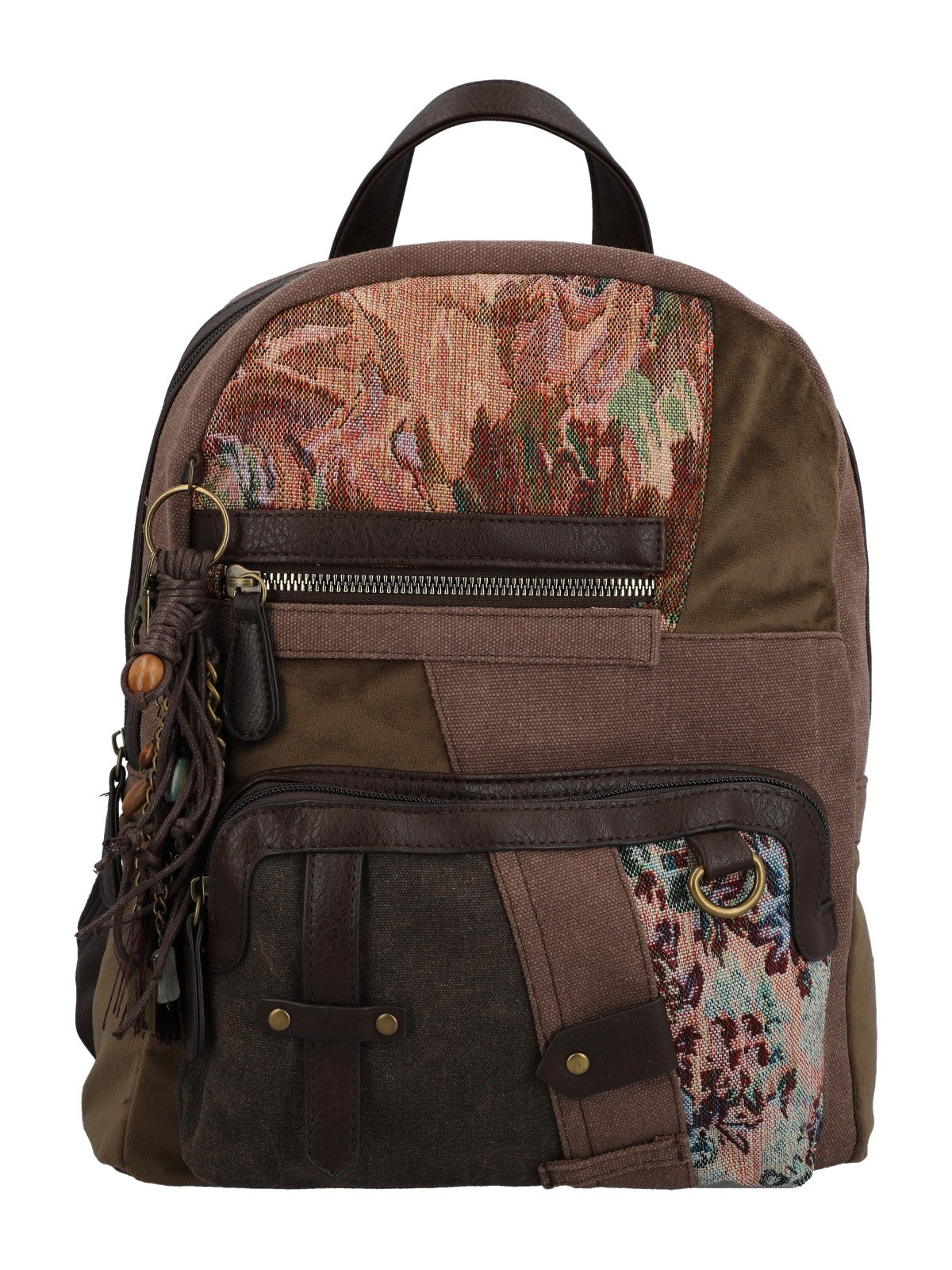 Mochila Para Mujer Textil Carmin Back Marrón Rockford Marrón