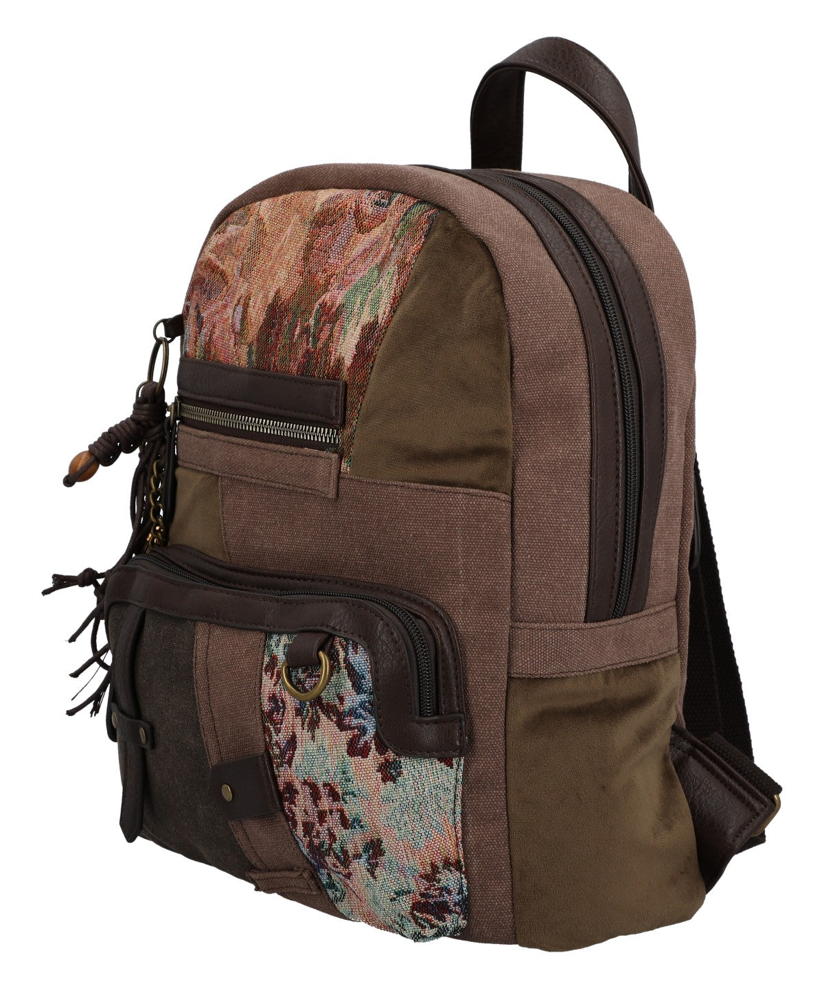 Mochila Para Mujer Textil Carmin Back Marrón Rockford Marrón
