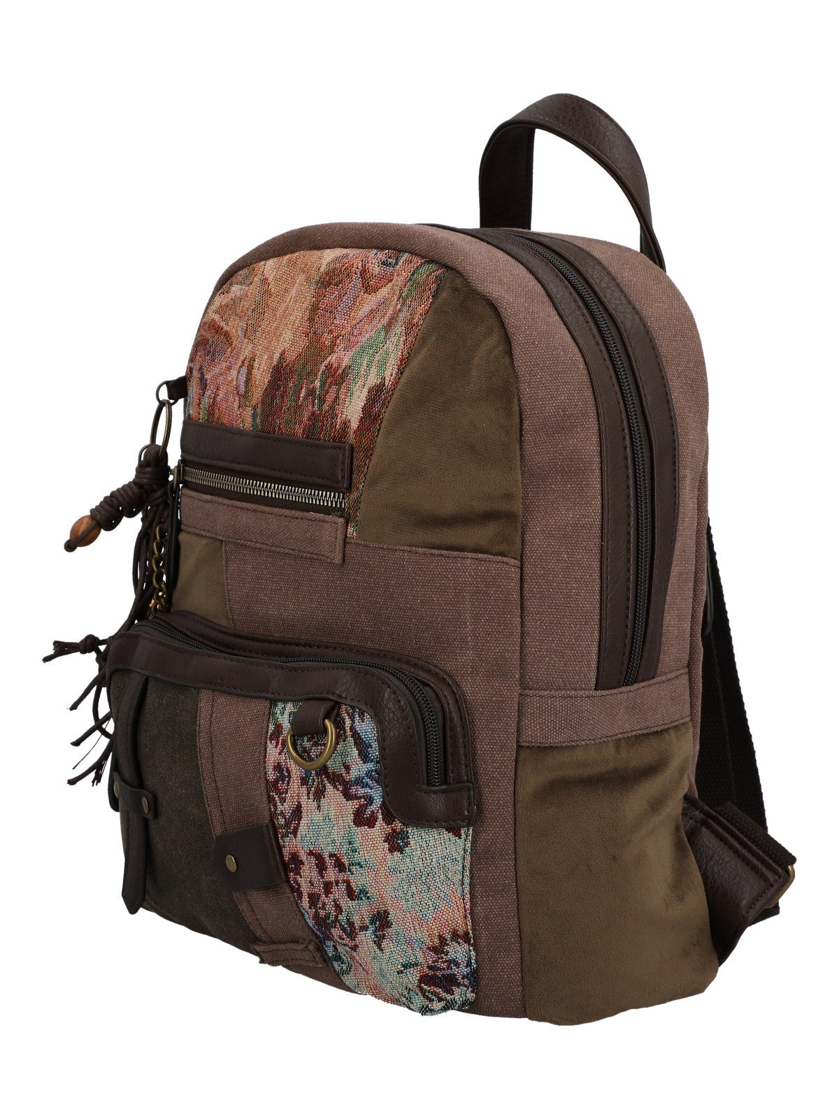 Mochila Para Mujer Textil Carmin Back Marrón Rockford Marrón