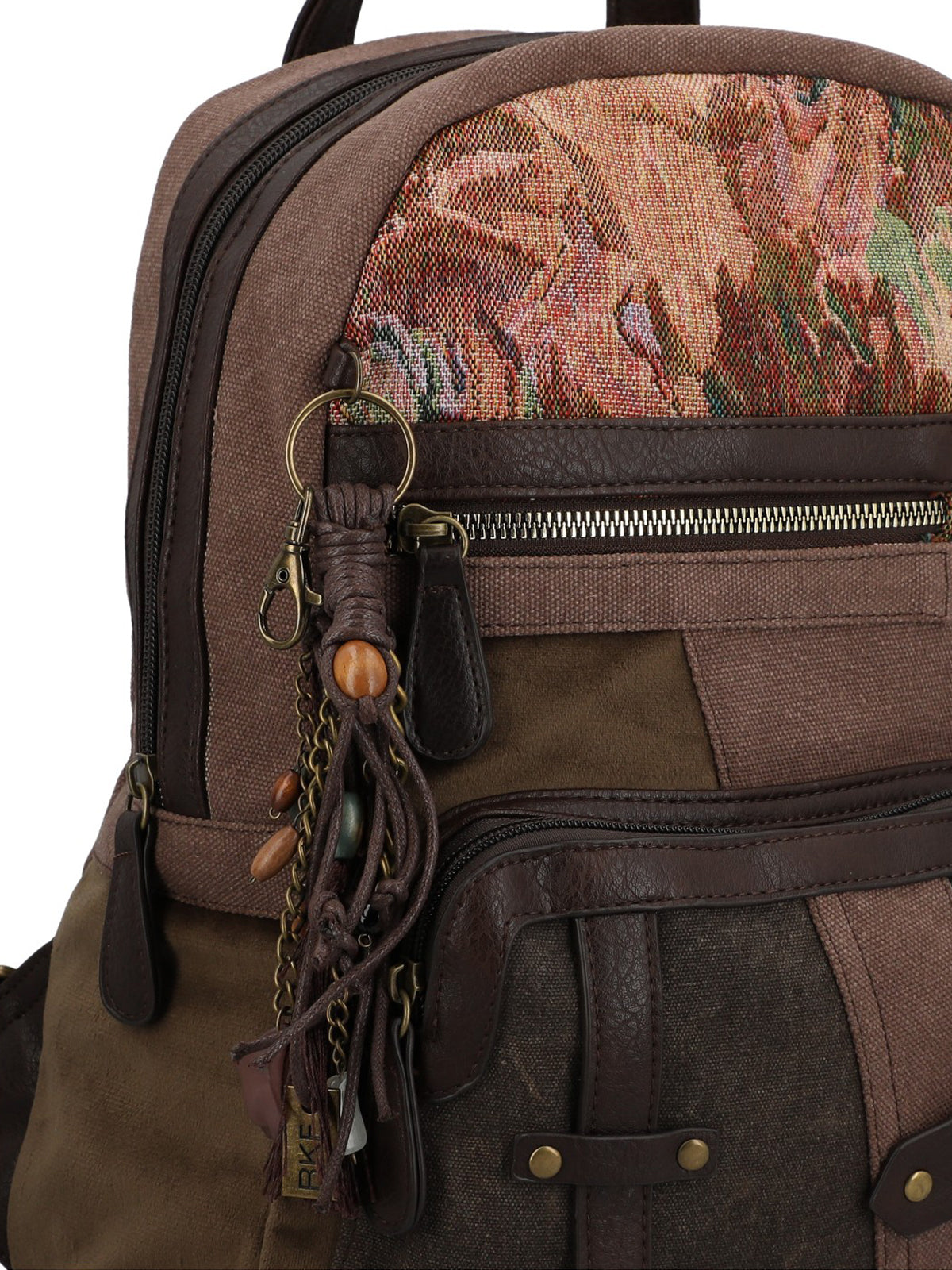 Mochila Para Mujer Textil Carmin Back Marrón Rockford Marrón