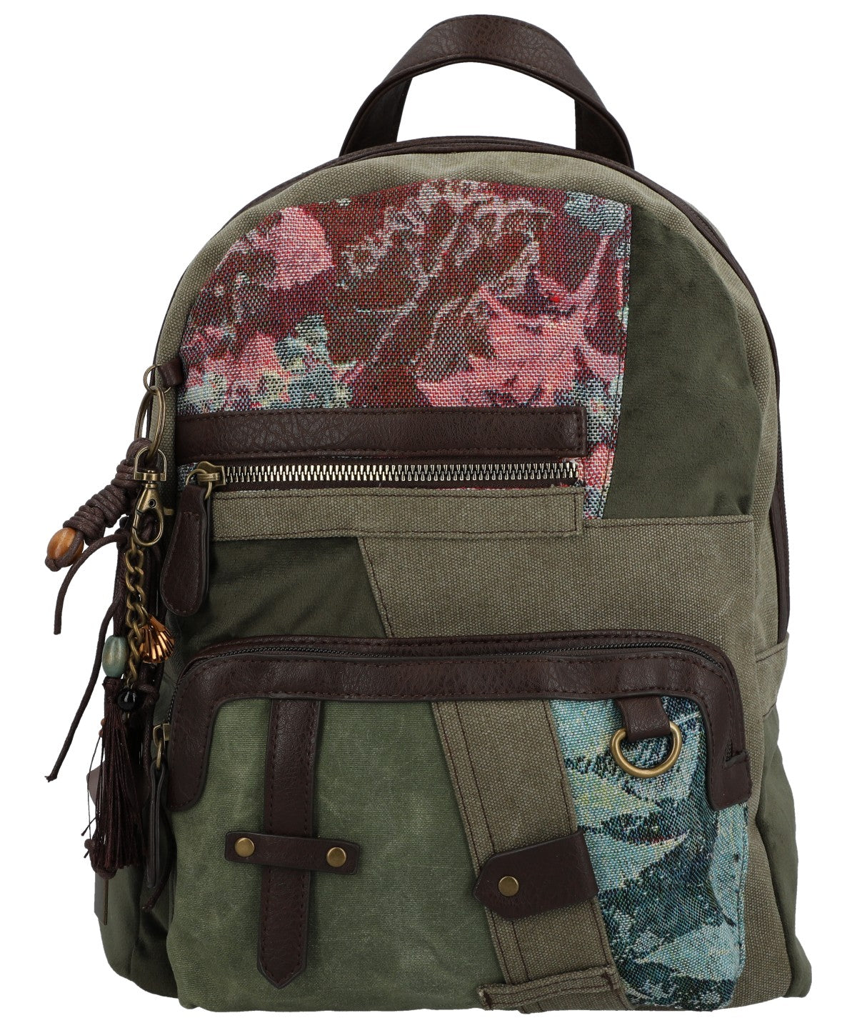 Mochila Para Mujer Textil Carmin Back Verde Rockford Verde