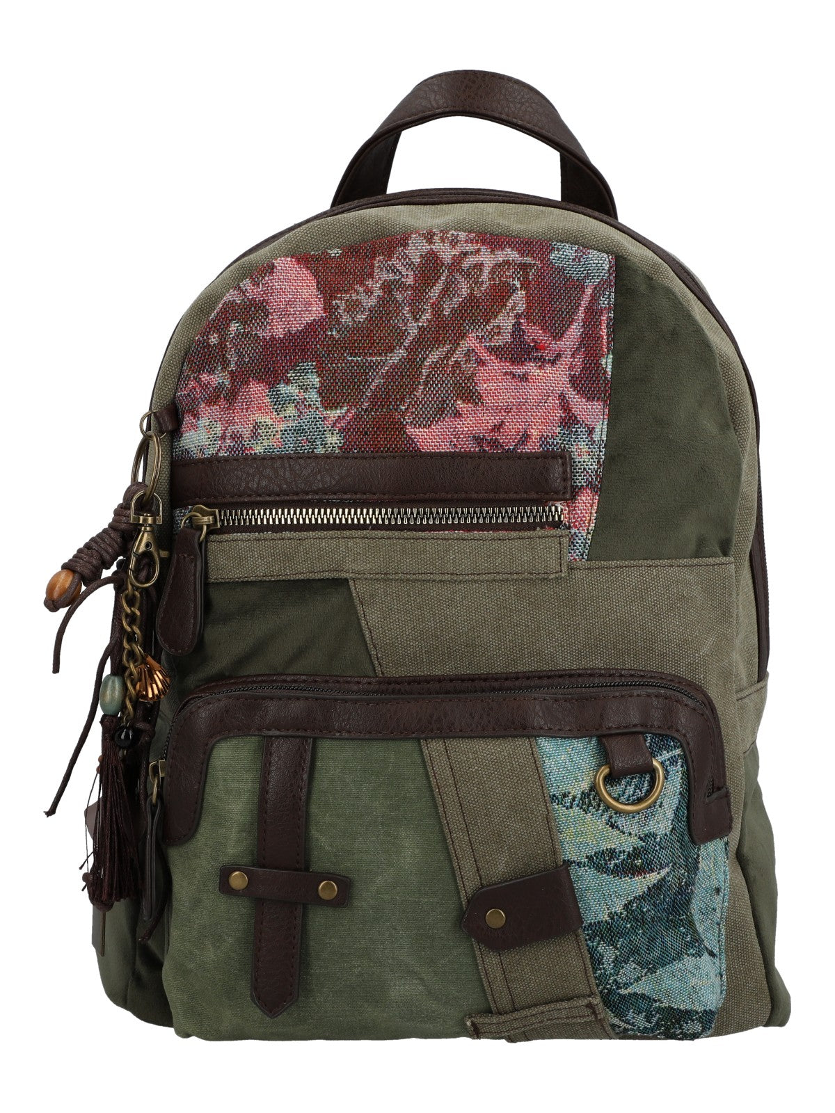 Mochila Para Mujer Textil Carmin Back Verde Rockford Verde
