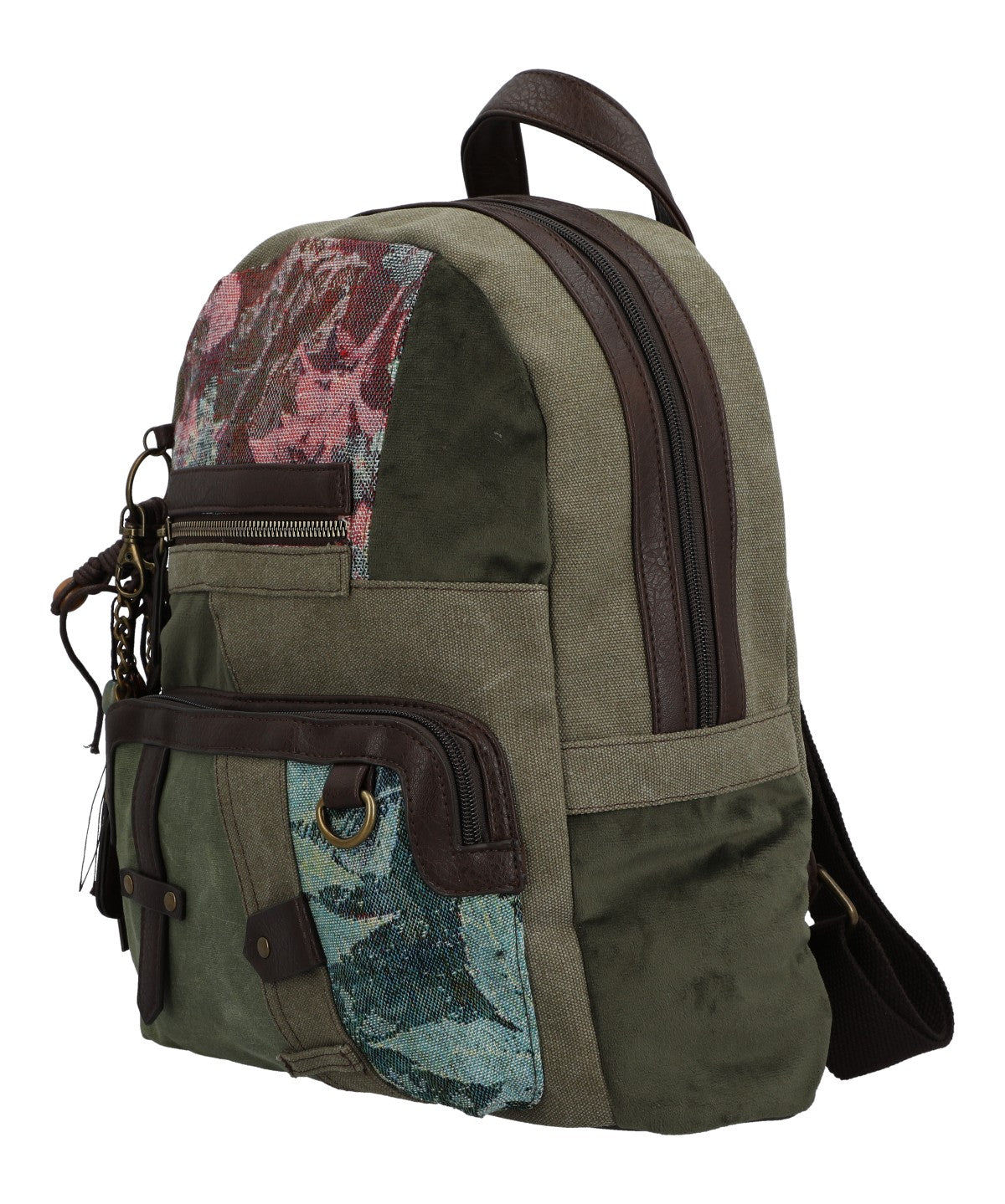 Mochila Para Mujer Textil Carmin Back Verde Rockford Verde