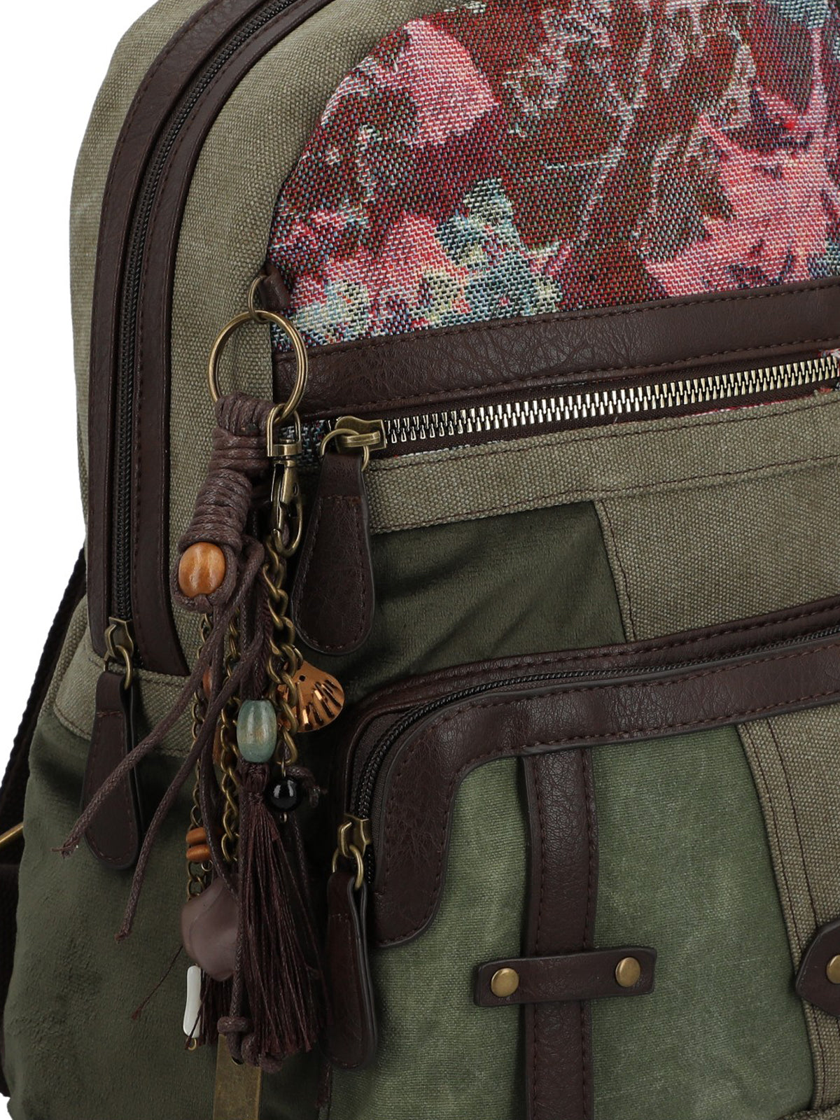 Mochila Para Mujer Textil Carmin Back Verde Rockford Verde