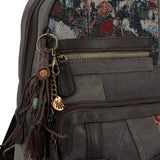 Mochila Para Mujer Textil Carmin Back Gris Rockford Gris