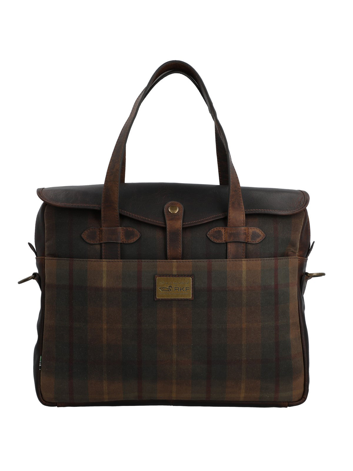 Maletín Unisex Canvas Engrasado Inglés Y Cuero Uk Cambridge Bag Marrón Rockford Marrón